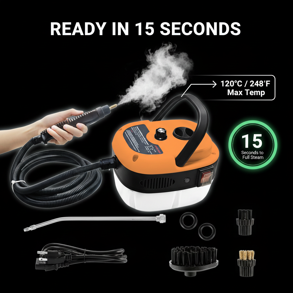 Powerful Handheld Steam Cleaner