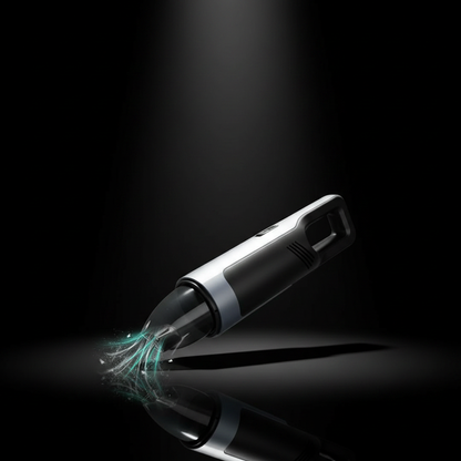PowerVac cordless vacuum dark cinematic product shot